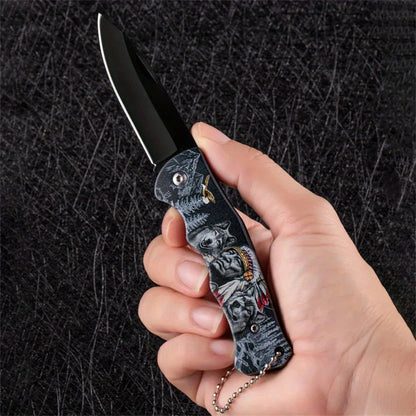 1PC,Heavy Duty Box Cutter Folding Knife Stainless Steel Fruit Peeling Knife Camping Portable Knife Tactical Tools Utility Knife