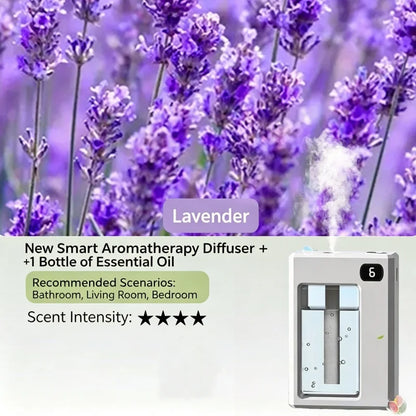 Aromatherapy Machine Air Freshener Six Adjustable Levels Long Battery Life Lasting Spreading Wider for Home Office Odor Removing