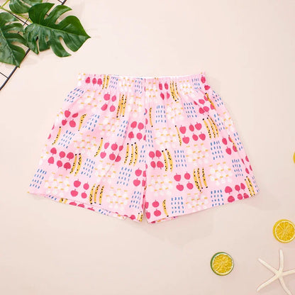 CINVIK Women Underwear Aro Pants Cotton Safety Short Pants Cute Bottoms Boxers for Women Pajama Pant Panties Lady Pajama Shorts