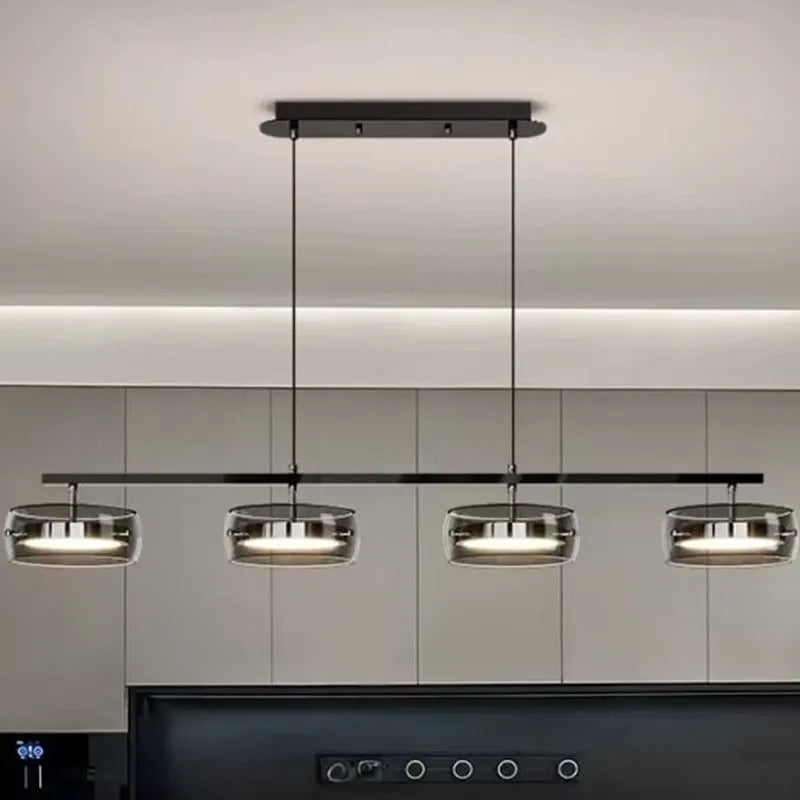 Nordic Minimalist Glass Pendant Lights Dimmable Table Dining Room Kitchen Island Ceiling Chandelier Indoor Lighting Fixture