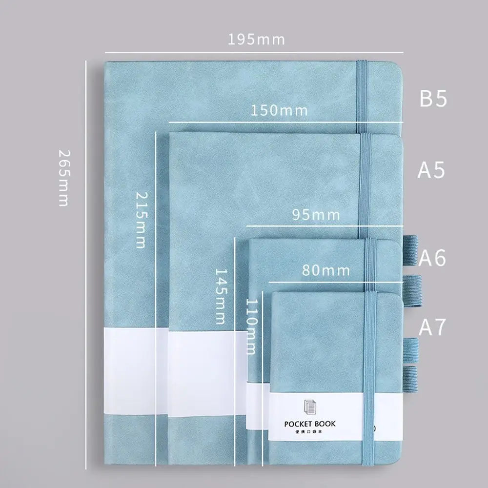 A6/A7 A6/A7 Pocket Notepad with Elastic Band 100 Sheets Portable Mini Notebook 5 Colors Anti Ink Leakage Agenda Organizer