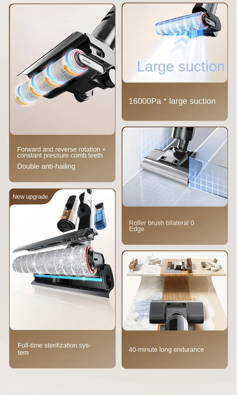 DREAME H20Mix Floor Washing Machine Cleaning, Mopping and Vacuuming Machine Household Appliances Hot Air Quick Drying