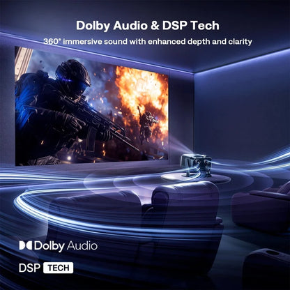 Google TV Movie Projector Netflix 4K Dolby Bluetooth 5G WiFi