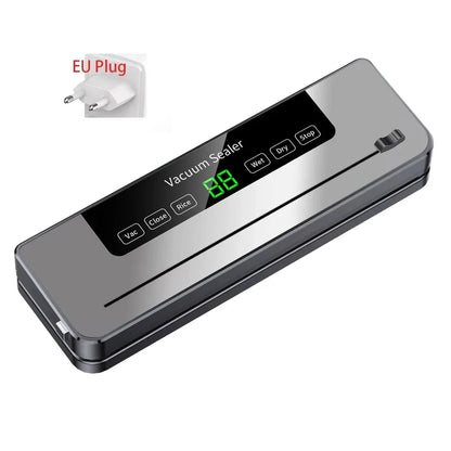 Electric Vacuum Sealer Built-in Cutter Kitchen Food Storage Seal Touch Button Dry/Wet Food Sealing Vacuum Packaging Machine