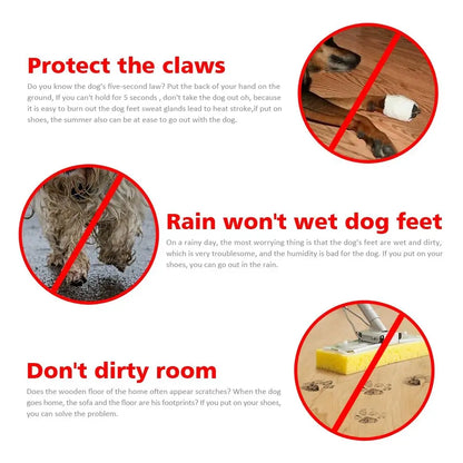 with Reflective Stripe for Small Large Dogs Hot Pavement Paw Protectors Pet Rain Boots Dog Boots Dog Shoes Pet Supplies