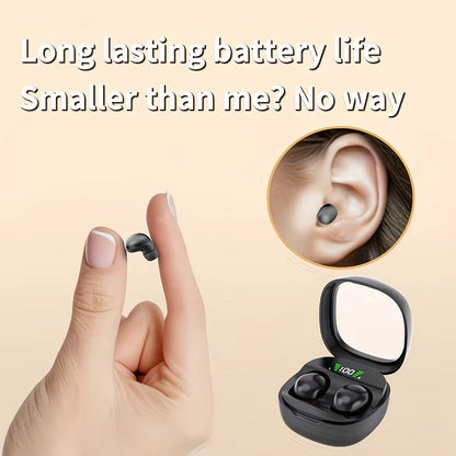 Mini Invisible Sleep Wireless Bluetooth Earbud Small TWS Stereo Sport Game Work In-ear Headphone Long Standby HD Call Earphone