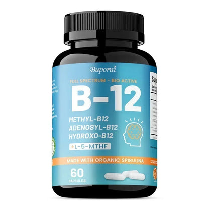 Vitamin B12 - Supports Brain Health and Energy Production, Protects The Nervous System, and Promotes Metabolic Function