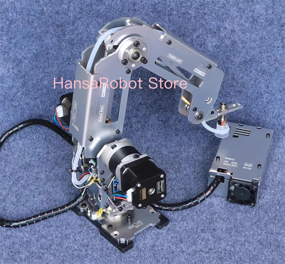 Big Load Arduino 4 DOF Robotic Arm Mechanical Claw Manipulator with Stepper Motor Gripper Suction Cups Industrial Model DIY Part