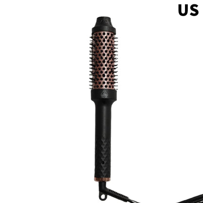 2 In 1 Hair Comb Ionic Hair Curler Hair Straightener Professional Curling Iron Heated Hair Styling Brush