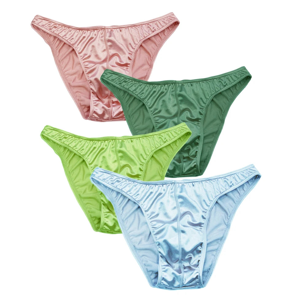Men's Panties Couple Underwear Men Large Size Pant  Gay Comfortable Sexy Underpants High Quality Briefs Satin Silky Multicolor