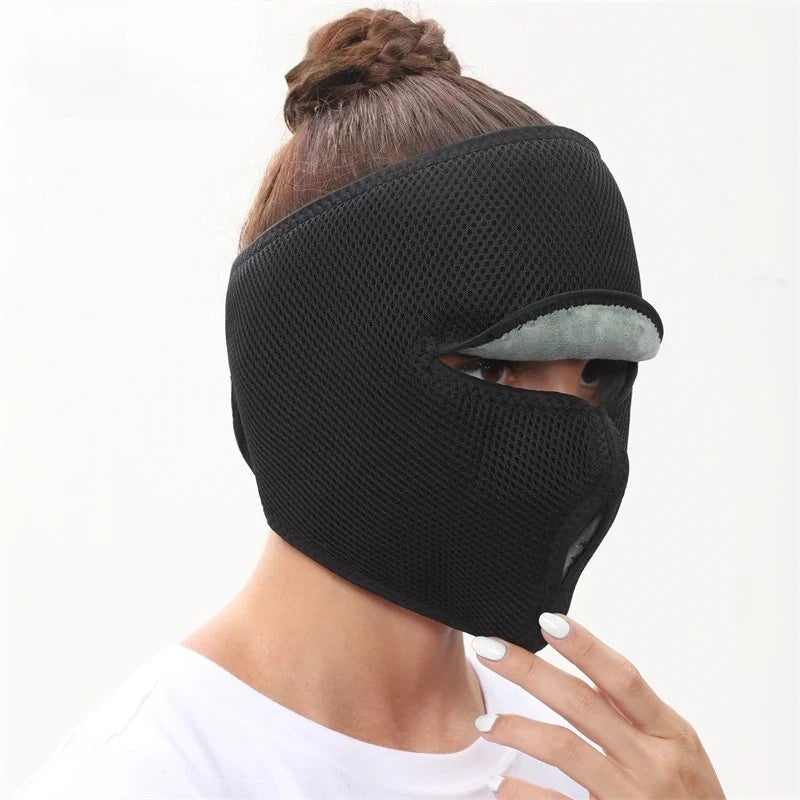 Electric Heated Face Mask Heating Pad Relieve Facial Discomfort Home Relax Wellness Face Mask 3 Modes Timing Function