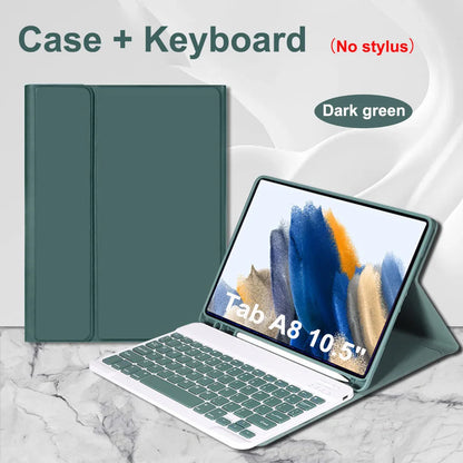 Case for Samsung Galaxy Tab A8 10.5 Inch,Wireless Bluetooth keyboard cover for Tab A8 10.5 Inch,Samsung Smart Stand Cover