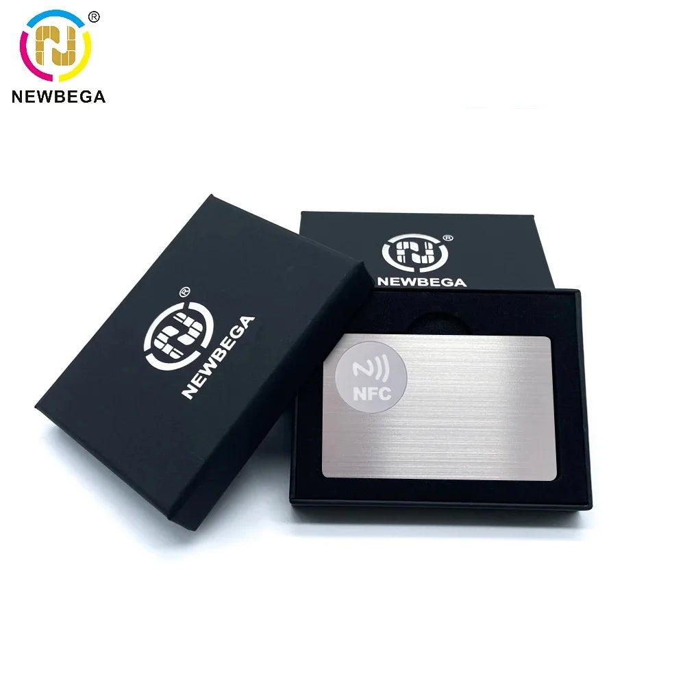 1PCS, Metal NFC Card 215/216 Chip,Smart Business Social Digital Card,13.56MHZ