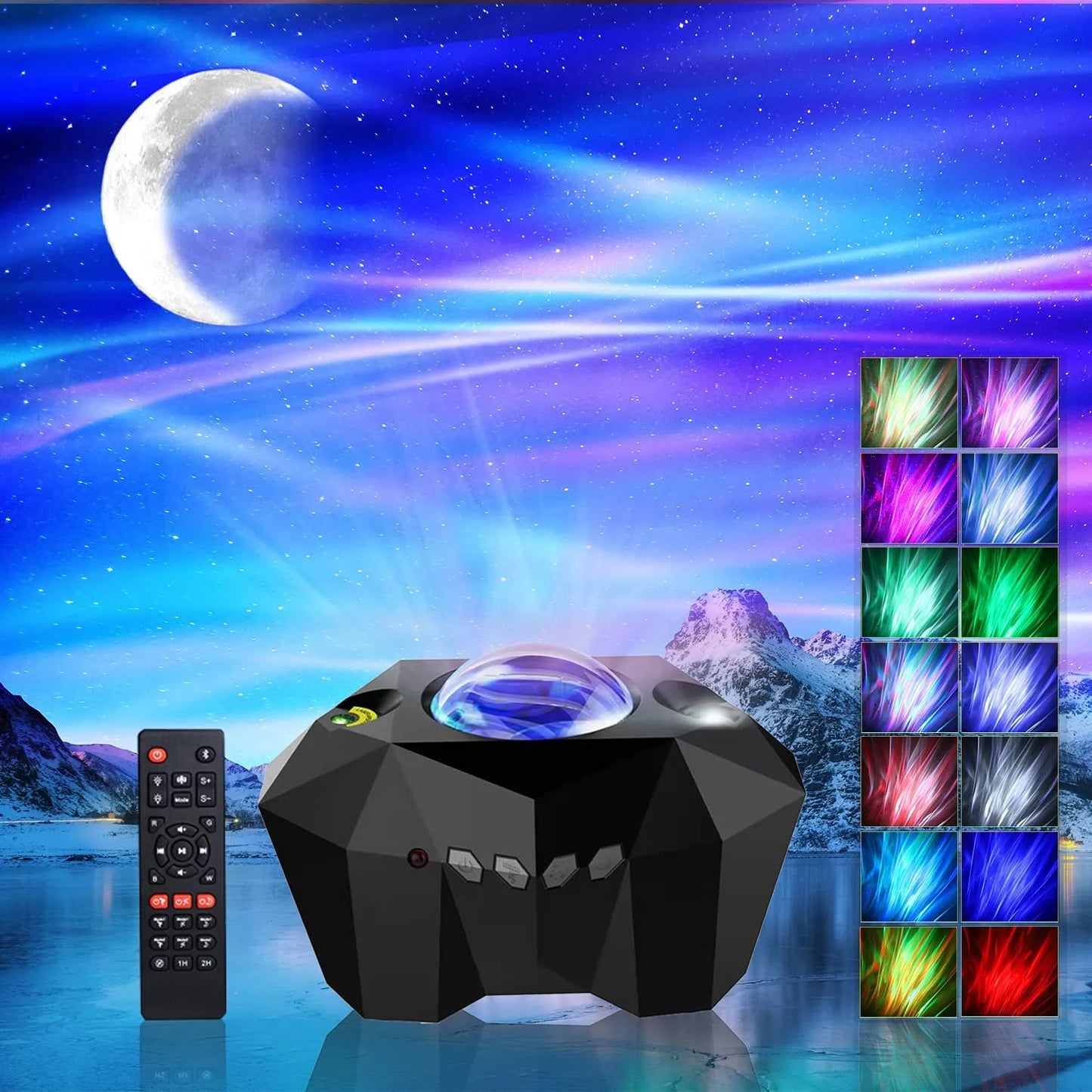 LED Aurora Projector Galaxy Starry Sky Projector Lamp Northern Lights Bedroom Home Room Decoration Nightlights Luminaires Gift