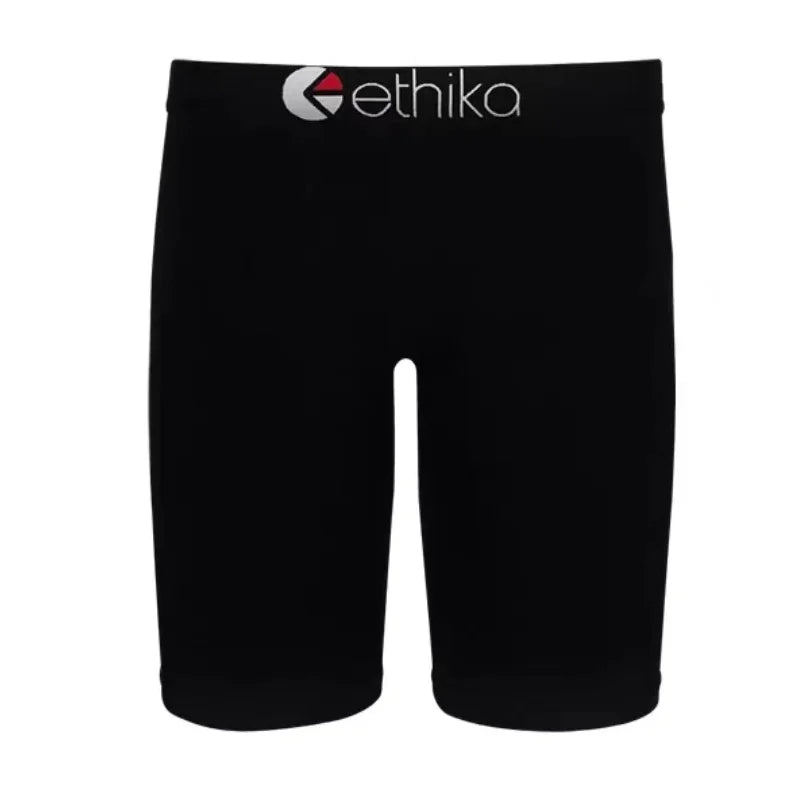 Men's 100% Cotton Long Leg Sport Boxer Shorts 1pc - Breathable Comfort Underwear for Boxing Training, Gym Workout