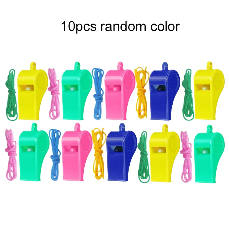 5/10pcs Mini Plastic Whistle Horn for Party Noise Producing Material Cheerleading Supplies Cheerleading Referee Whistles TMZ