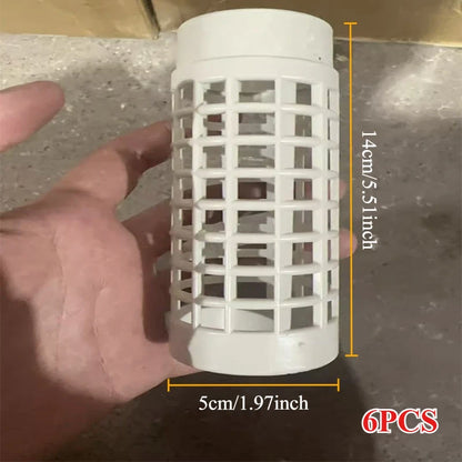 6pcs White Modular Vertical Plant Columns - Interlocking Panels for /Outdoor Climbing Vines, Herbs, Ivy,Clematis - Easy Assembly