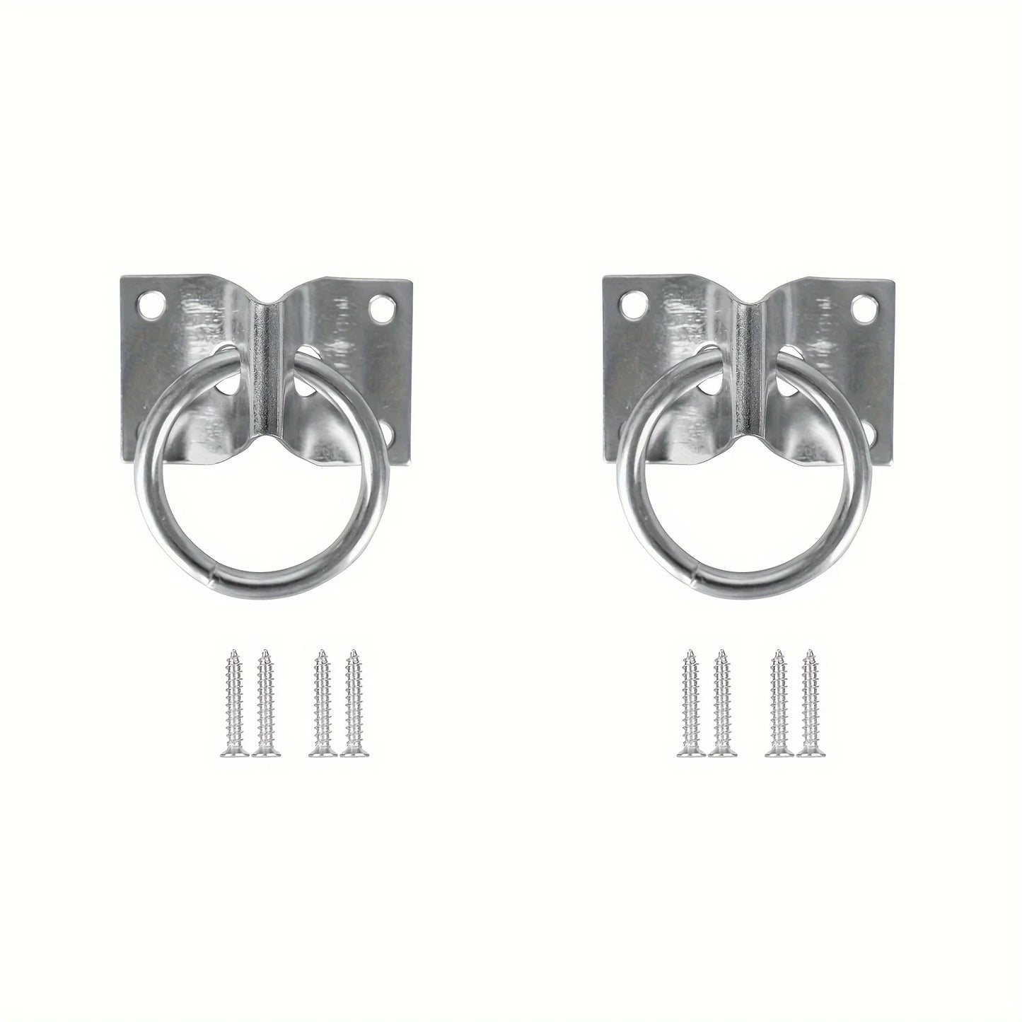 2/4/6PCS Cross Tie Rings for Horses, Bolted Cow Stables/Stable Block Tie Rings, Wall Mounted Horse Tie Rings, Tie-Up Cowshed
