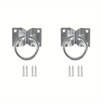 2/4/6PCS Cross Tie Rings for Horses, Bolted Cow Stables/Stable Block Tie Rings, Wall Mounted Horse Tie Rings, Tie-Up Cowshed