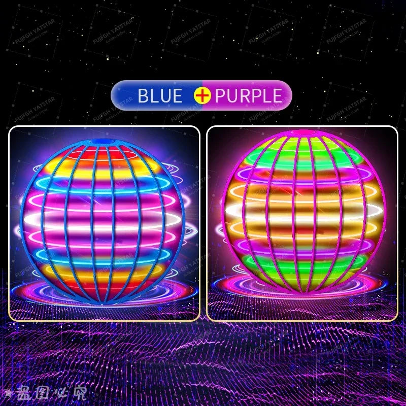 Premium RC Magic Flying Ball Hover Drone with LED Lights, 360° Rotating Gyro Spinner, Outdoor Interactive Toy for Teens & Adults