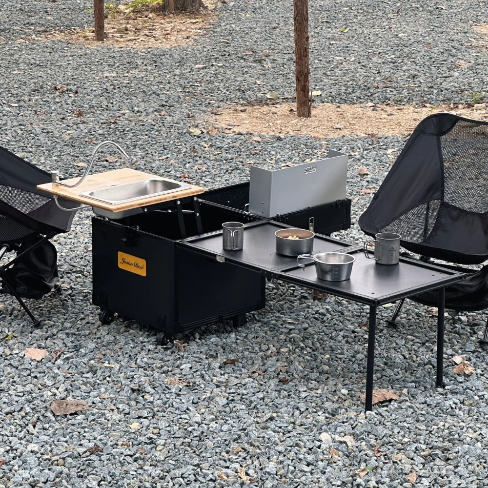 Camping Outdoor Portable Mobile Kitchen Car Self Driving Tour Camping Wilderness Equipment