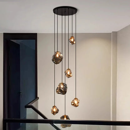 Modern home decor led lights pendant light lamps forstaircase Chandeliers for living room hanging light indoor lighting