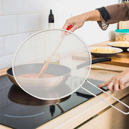 Oil Net Splash-Cover,Oil Splash-Guard with Fine Mesh Filter,Stainless Steel Splashproof Oil Net Cover For Home Use,Kitchen Tool