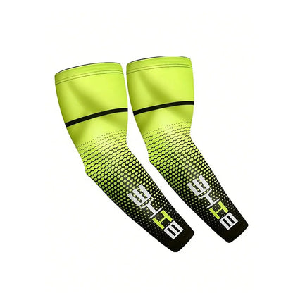 1/3Pairs Unisex Cycling Running Sports Sleeve Arm Cooling Sleeves UV Sun Protection Cuff Cover Protective Elastic Arm Sleeves