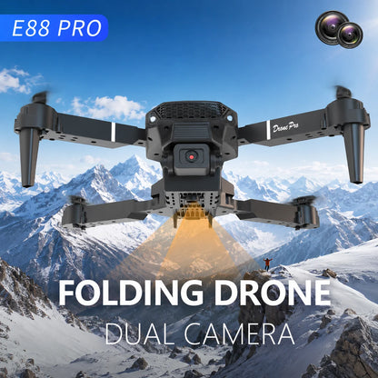 Brushless Motor Foldable Drone Optical Flow Drone 360° Rolling Trajectory Flight Headless Mode Speed Adjustment APP Control Drone