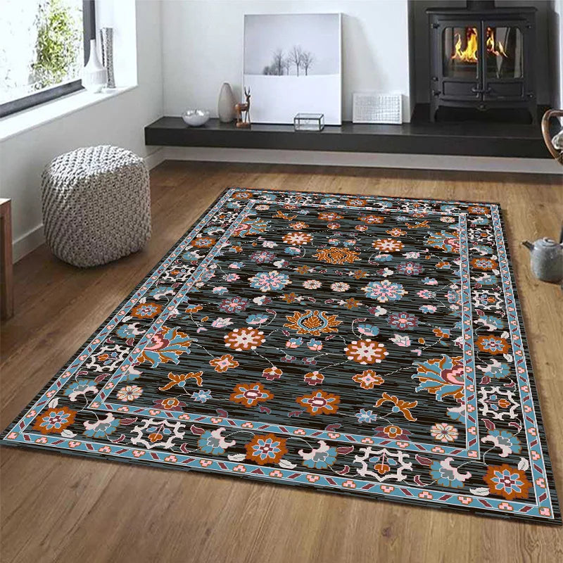 VIKAMA American Retro Carpet, Persian And Moroccan Living Room And Bedroom Mattress, Turkish Sofa And Coffee Table Mat