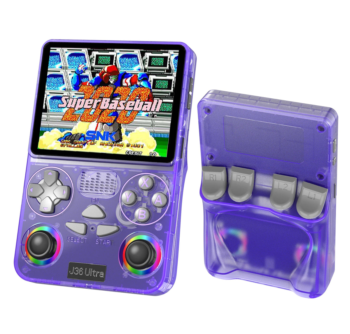 J36 Ultra YouTube Handheld Game Console 20000+ Games 20 Emulators 3000mAh RGB Joystick Multiplayer Multi-Language