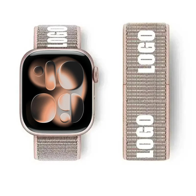 Nylon Loop for Apple Watch Band S11 46mm 40mm 44mm 45mm 42mm 41mm 49mm Smart Belt Bracelet for IWatch 11/10/9/8/7/6/SE/5/4 Strap