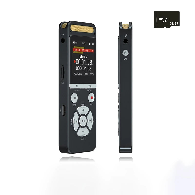 Professional Voice Recorder 9126KBPS Hi-Res Audio for Interview Meeting Lecture Evidence Collection Noise Reduction AI Recorder