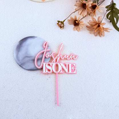 Personalized First ONE Birthday Cake Topper Wedding Party Decoration Custom Name Party Birthday Cake Toppers