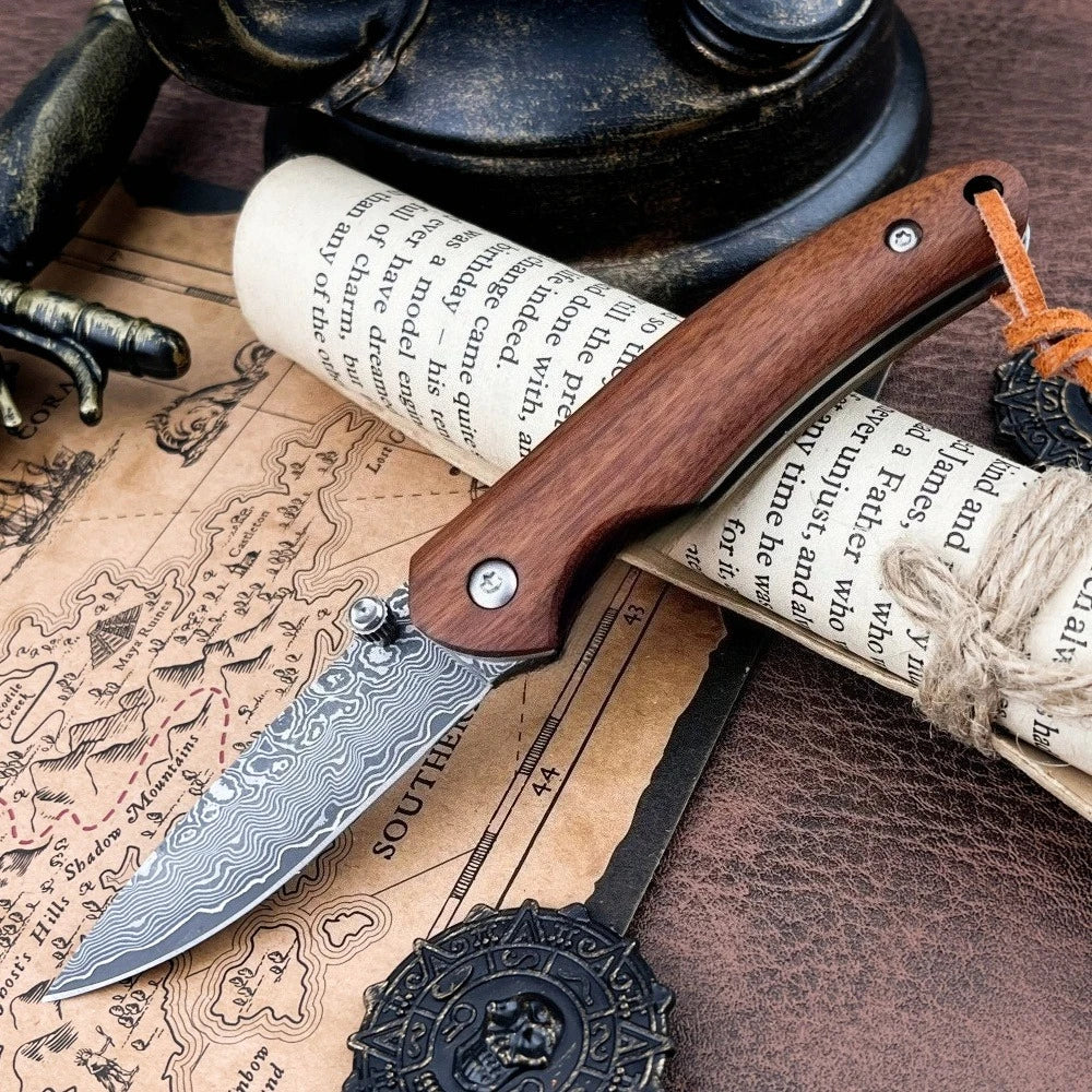 High-Quality Folding Knife: Everyday Cutting, Adventure, Hiking Rescue Tool—Portable Camping Pocket-Sized Outdoor Knife, Gift