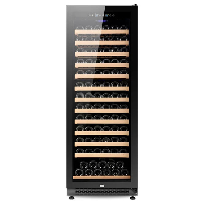 Compressor Wine Cabinet Freestanding Glass Door Beverage Cooler Display Chiller for Home Bar Club Party Beverage Storage