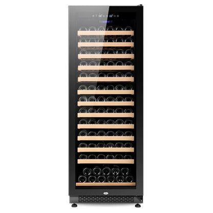 Compressor Wine Cabinet Freestanding Glass Door Beverage Cooler Display Chiller for Home Bar Club Party Beverage Storage