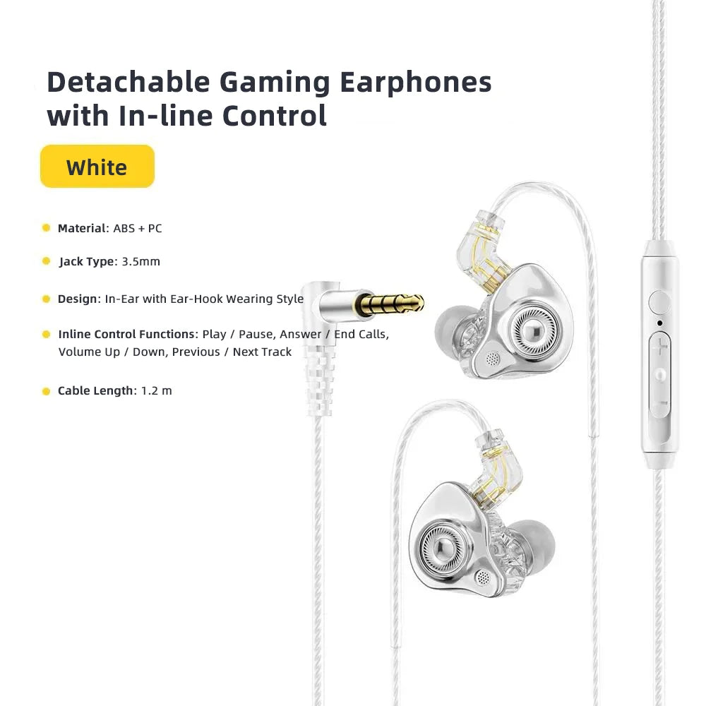 USB C Headphones For Samsung Galaxy S26 S25 Ultra iPhone 17 16 Earphones Wired HiFi Bass Stereo Music Earbuds Gaming  with MIC