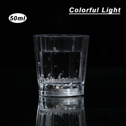 Flashing Cup Wine Beer Whisky Mug LED Glowing Glasses Cup Beverage Drinking Cup Automatic Glowing Glasses Party Decor Supplies