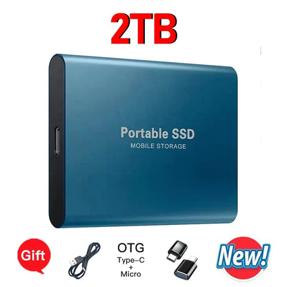 Reliable Brand 1TB External Hard Drive  Portable SSD  2TB 4TB  USB 3.1 High Speed Solid State Disk Data Storage