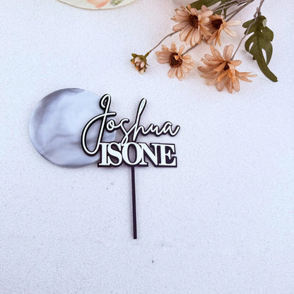 Personalized First ONE Birthday Cake Topper Wedding Party Decoration Custom Name Party Birthday Cake Toppers