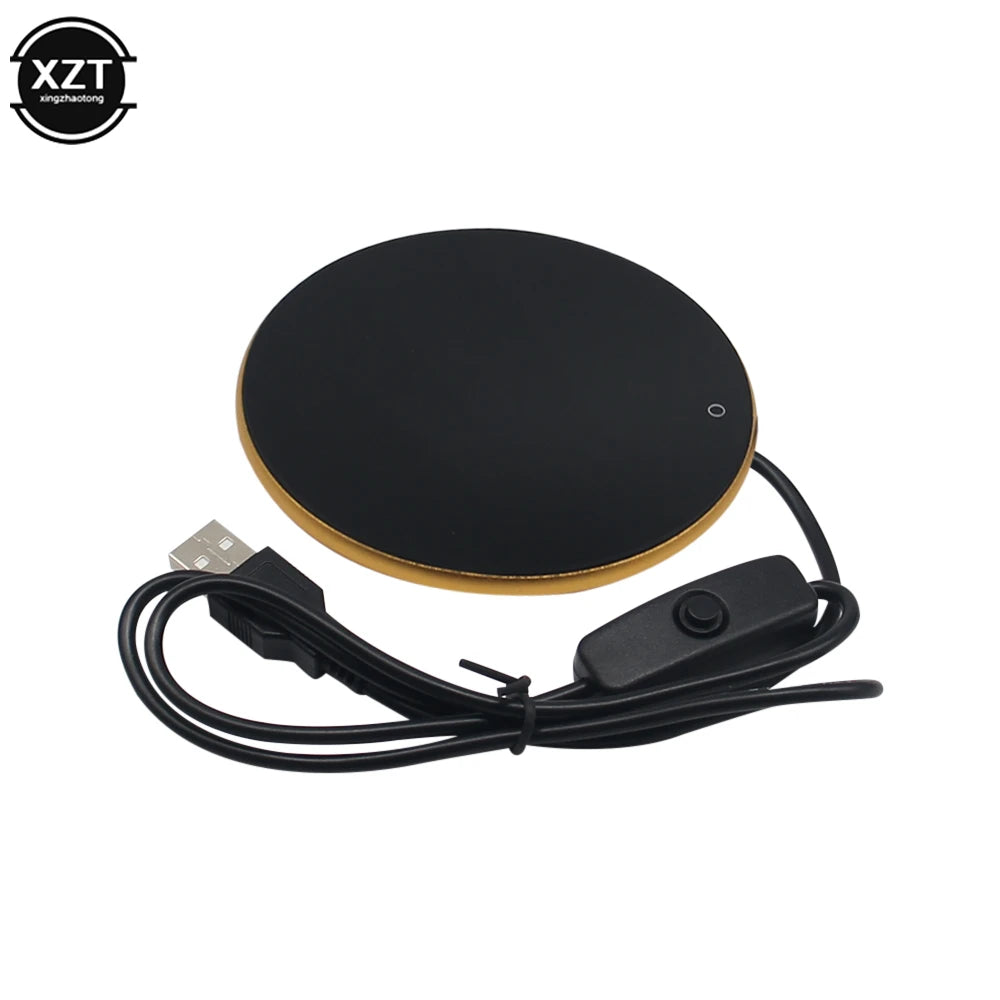 Mini Portable USB Cup Warmer Coffee Mug Heating Coaster Smart Thermostatic Hot Plate Milk Tea Water Heating Pad Heater