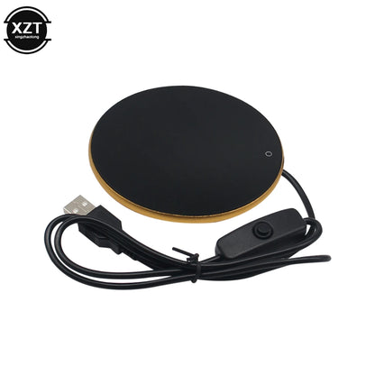 Mini Portable USB Cup Warmer Coffee Mug Heating Coaster Smart Thermostatic Hot Plate Milk Tea Water Heating Pad Heater