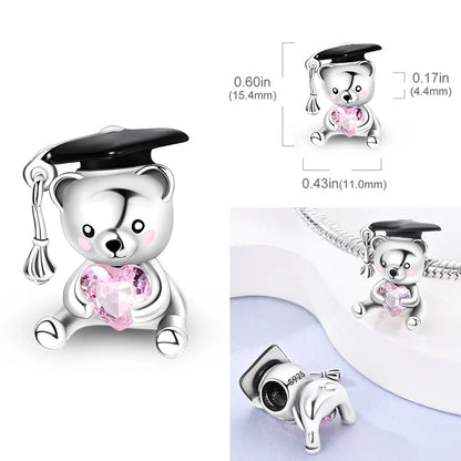 2026 Hot Sale Charms Bead 925 Sterling Silver Pink Butterfly Luminous Firefly Dangle Fit Bangle Bracelet Necklace DIY Jewelry