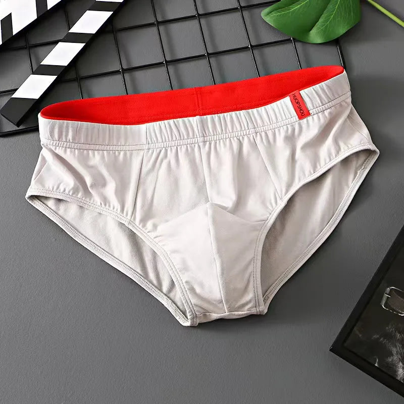 Men's ice briefs briefs Men's sensible pouch sports wicking sweat breathable mid-waist shorts
