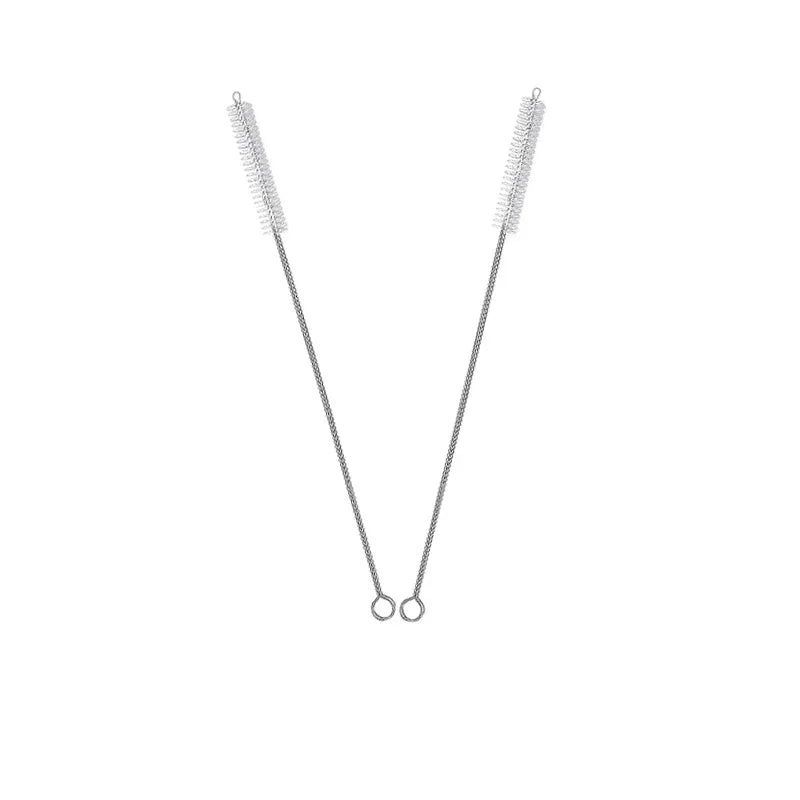 Drinking Straw Cleaning Brush Kit Reusable Tube Pipe Cleaner Nylon Stainless Steel Long Cleaning Brushes for Baby Cup Bottles