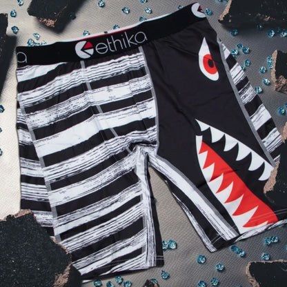 ETHIKA 1Pcs Men Underwear Boxers Breathable Mesh Crotch Man Underpants Plus Size Mens Panties L-3XL Printed Men's Boxers Briefs
