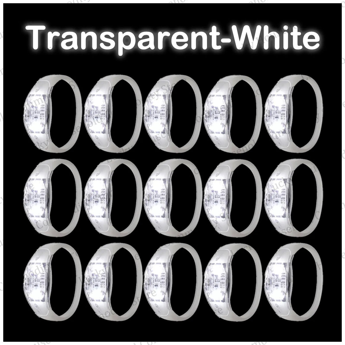 20-100PCS Music&Sound Activated Led Bracelet Light up Bracelets Glow in the Dark Bracelets for Wedding Party Concert Favors