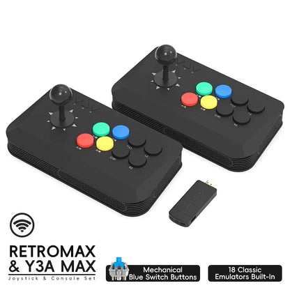 Wireless Y3A Max Arcade Stick Fight Joystick for PC TV Box Multi-System Universal Fighting Game Controller for M8 Retro Games