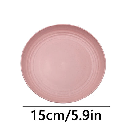 Fruit Plate, Round Salad Dessert Plate, Plastic Plate Can Be Used For Snacks, Nuts Can Be Stacked And Not Easily Broken